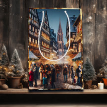 Menschen in Straßburg, Frankreich, Weihnachtsmarkt