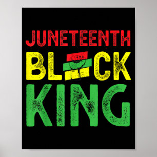 Menschen Juneteenth Schwarzer König Emanzipationst Poster