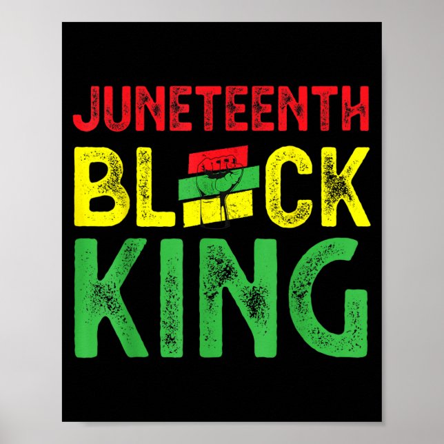 Menschen Juneteenth Schwarzer König Emanzipationst Poster (Vorne)