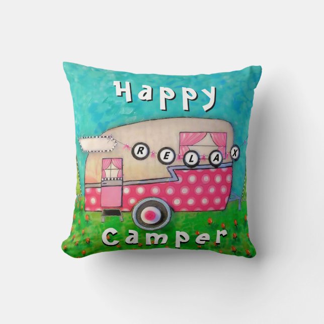 Menschen-Kissen, Camper-Kunst Kissen (Vorderseite)