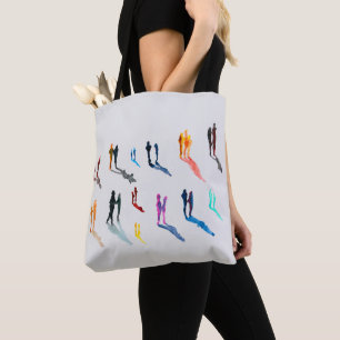 Menschen Kunst in Aquarellkunst Tasche