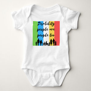 Menschen mit Behinderungen sind zu viele Menschen Baby Strampler
