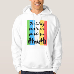 Menschen mit Behinderungen sind zu viele Menschen Hoodie