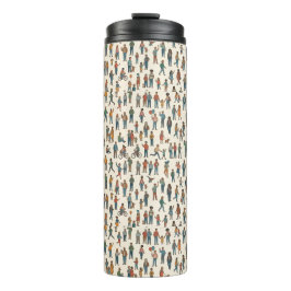 Menschen Muster Thermosbecher