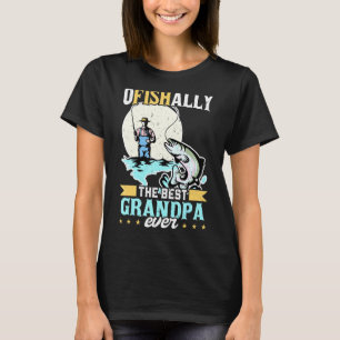 Menschen offiziell bester Opa jemals Fischen Angle T-Shirt