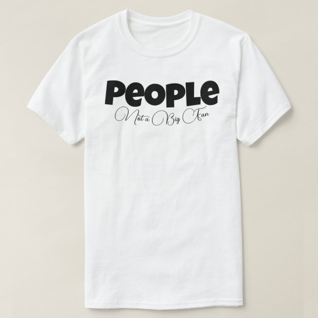 Menschen ohne großen Lüfter T-Shirt (Design vorne)