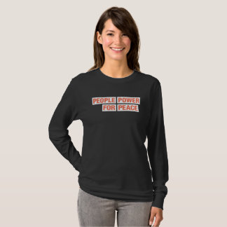 Menschen Power für Friedensteams lange Seele T-Shirt