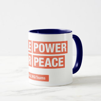 Menschen Power für friedliche Tasse