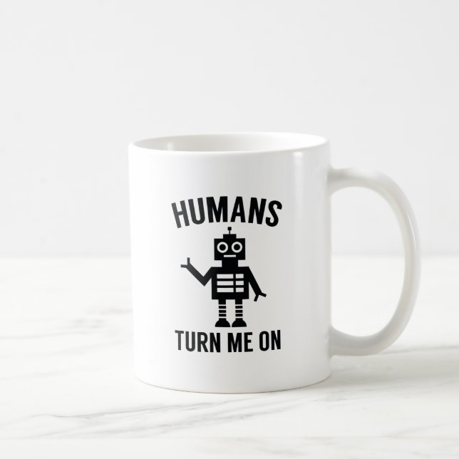 Menschen schalten mich an kaffeetasse (Rechts)
