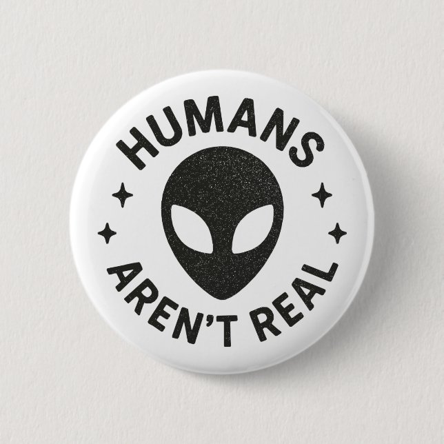 Menschen sind nicht real button (Vorderseite)