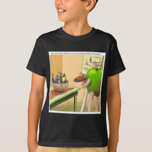 Menschen Stillleben Lustiger Cartoon T-Shirt