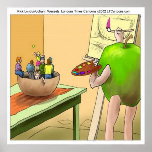 Menschen Stillleben Lustiges Cartoon-Poster Poster