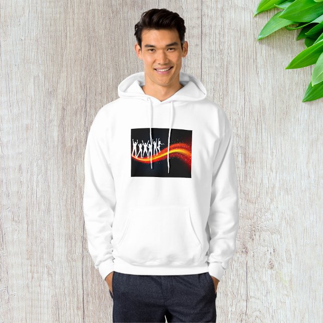 Menschen tanzen Silhouetten Mens Hoodie (Von Creator hochgeladen)
