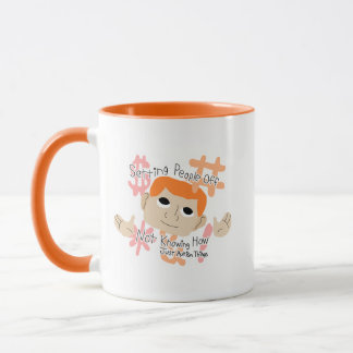 Menschen verärgern ... einfach autistische Dinge Tasse
