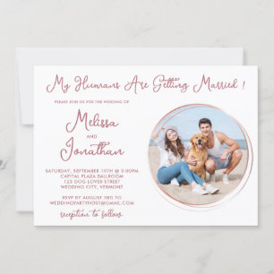 Menschen verheiratet Foto  Rose Gold Hochzeit Einladung