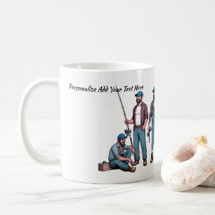 Menschenhandel Männer müssen fischen Kaffeetasse