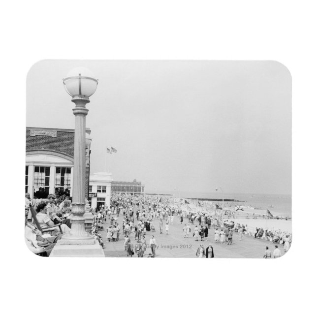 Menschenmenge 2 magnet (Horizontal)