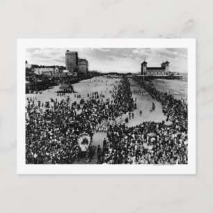 Menschenmengen in Atlantic City, NJ Beauty Pagent Postkarte