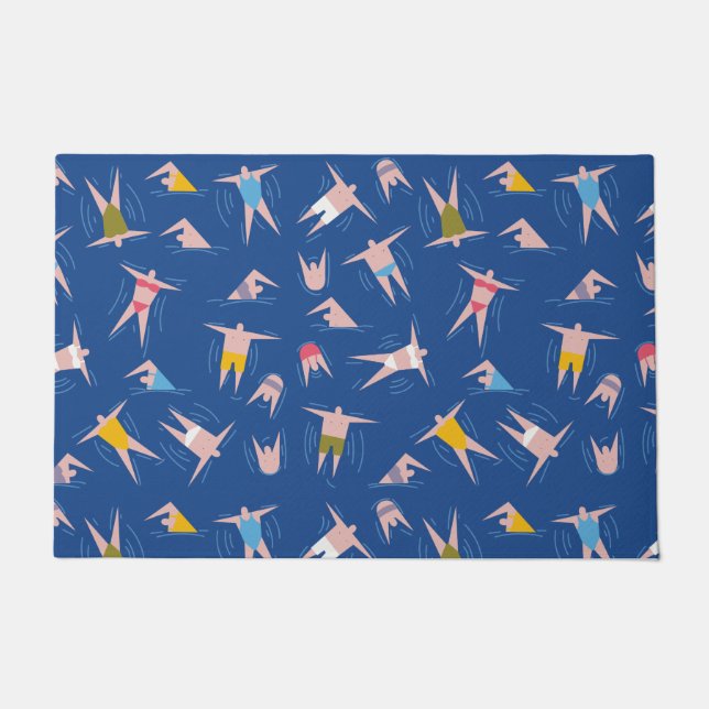 Menschenmuster Fußmatte (Vorderseite)