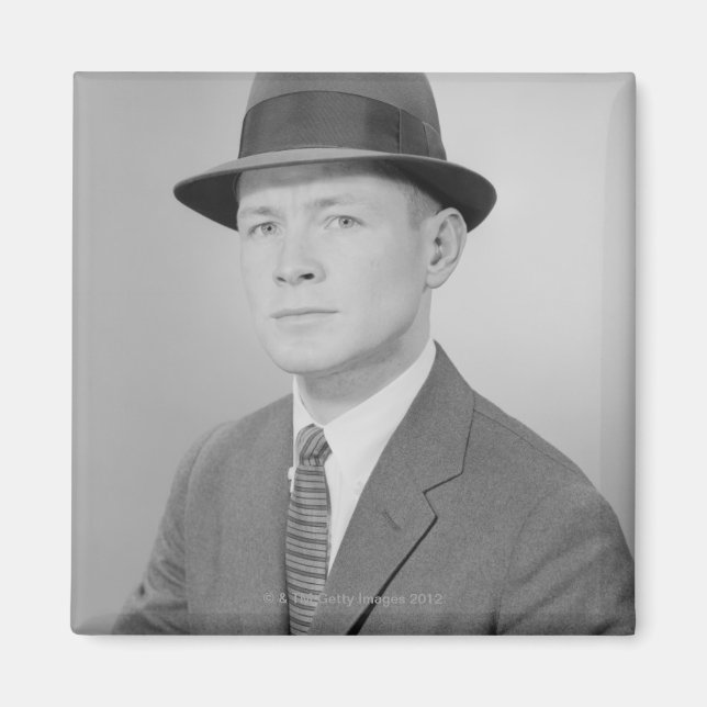 Menschenportrait Magnet (Vorne)