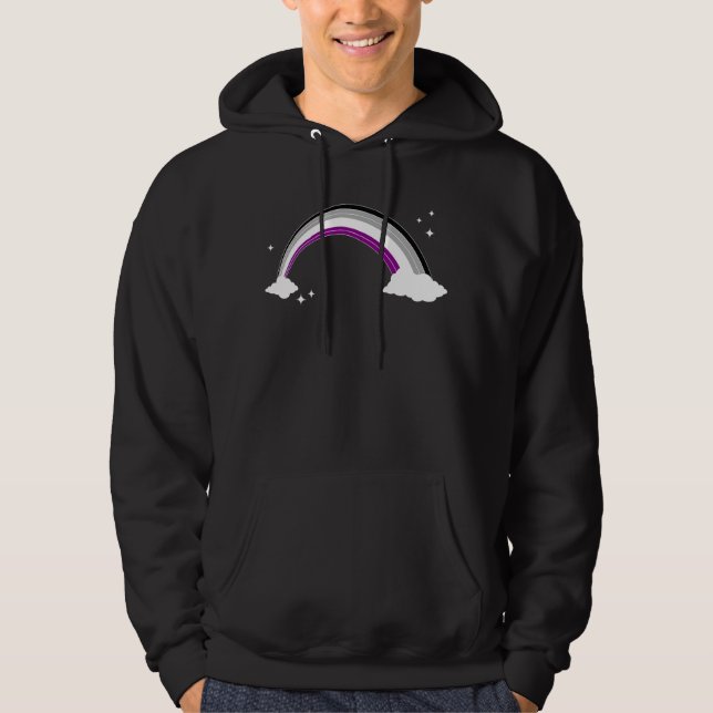 Menschenrechte asexuelle Flagge Regenbogen Ace Pri Hoodie (Vorderseite)