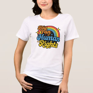Menschenrechte Comfort Colors Shirt Bunt Regenboge
