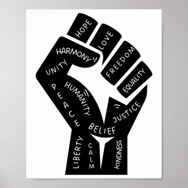 Menschenrechte Fetischer Sticker Poster (Vorne)