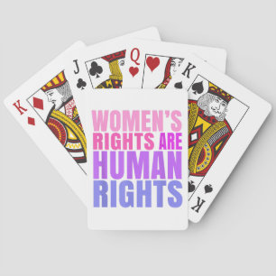 Menschenrechte Frauenrechte Spielkarten