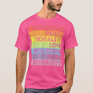Menschenrechte, Kindheit Frieden Liebe Gleichstell T-Shirt