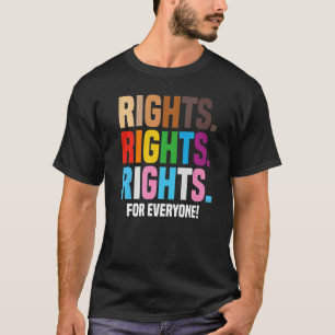 Menschenrechte Lgbtq Rassenjustiz Pride Blm Equali T-Shirt