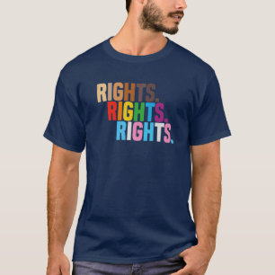 Menschenrechte LGBTQ Rassenjustiz Pride BLM Equali T-Shirt