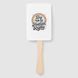 Menschenrechte Retro Regenbogen Vektor T-Shirt Des Fächer