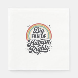 Menschenrechte Retro Regenbogen Vektor T-Shirt Des Serviette