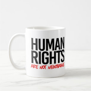 Menschenrechte sind nicht verhandelbar kaffeetasse