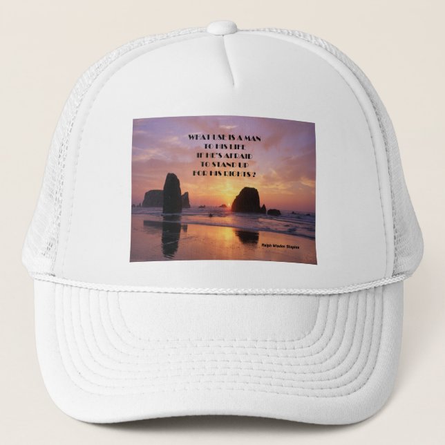 Menschenrechte Truckerkappe (Vorderseite)