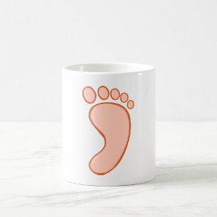 Menschenrechter Fuß Kaffeetasse