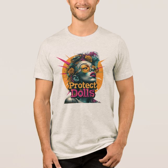 Menschenrechts-Shirt Gleichstellung der Geschlecht Tri-Blend Shirt (Vorderseite)