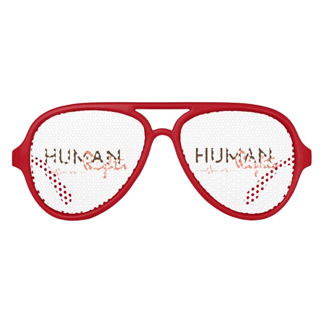 Menschenrechtspflege Partybrille (Vorderseite)