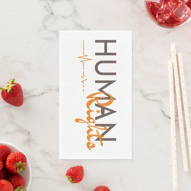 Menschenrechtspflege Serviette (Beispiel)