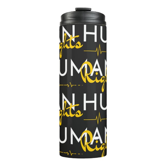 Menschenrechtspflege Thermosbecher (Vorderseite)