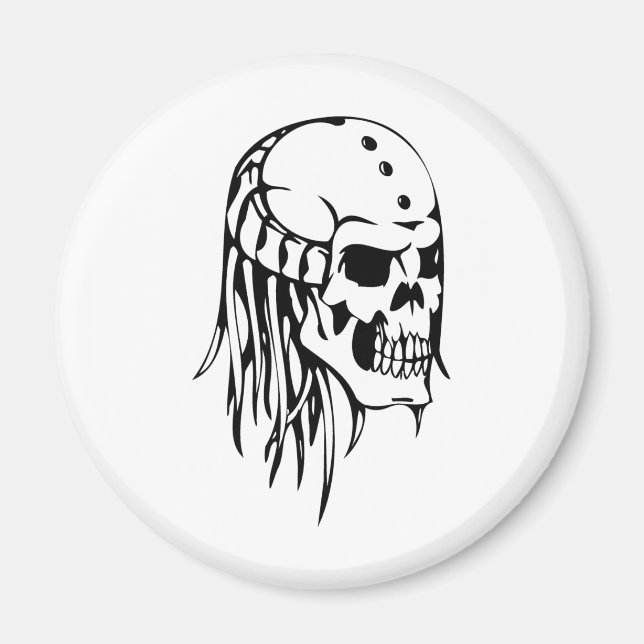 Menschenschädel Magnet (Vorne)