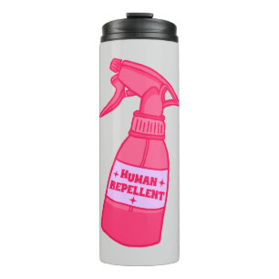 Menschenschutz-Sprayflasche Sassy Humor Thermosbecher