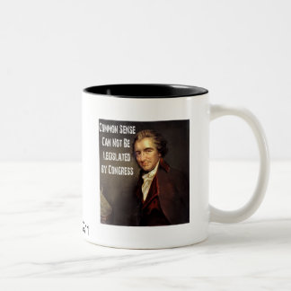 Menschenverstand-Schale Thomas Paines Zweifarbige Tasse