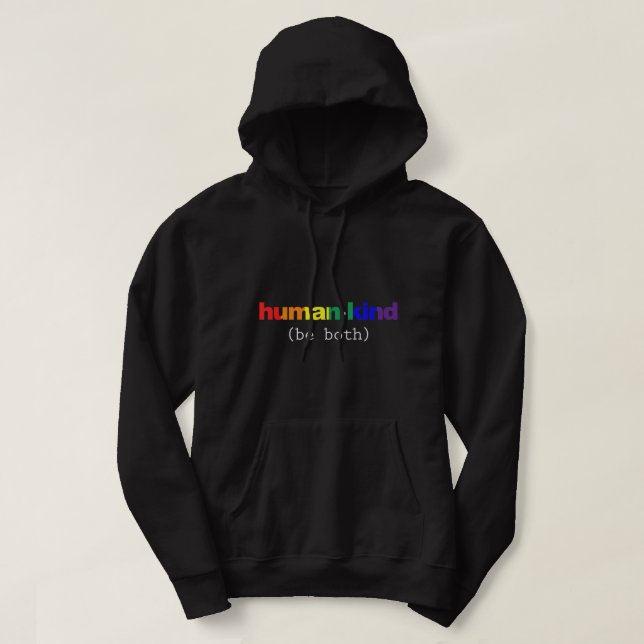 Menschlich sind sowohl gegen Bullying Inspiration  Hoodie (Design vorne)