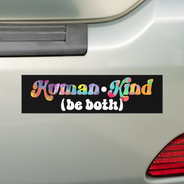 Menschlich sind sowohl gegen Mobbing inspirierend Autoaufkleber (Auf Auto)