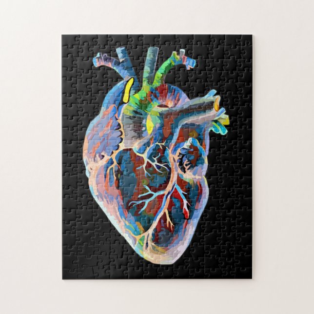 Menschliche Anatomie Biologie Herz Abstrakte Kunst (Vertikal)