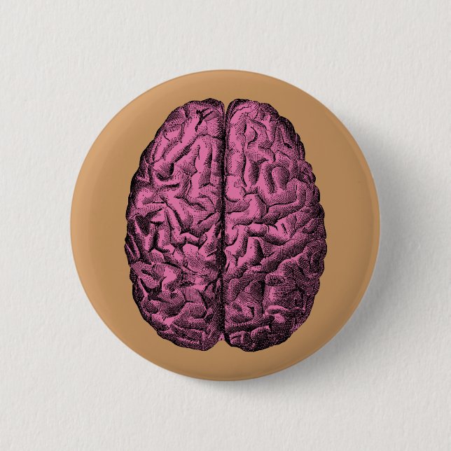 Menschliche Anatomie Gehirn Button (Vorderseite)