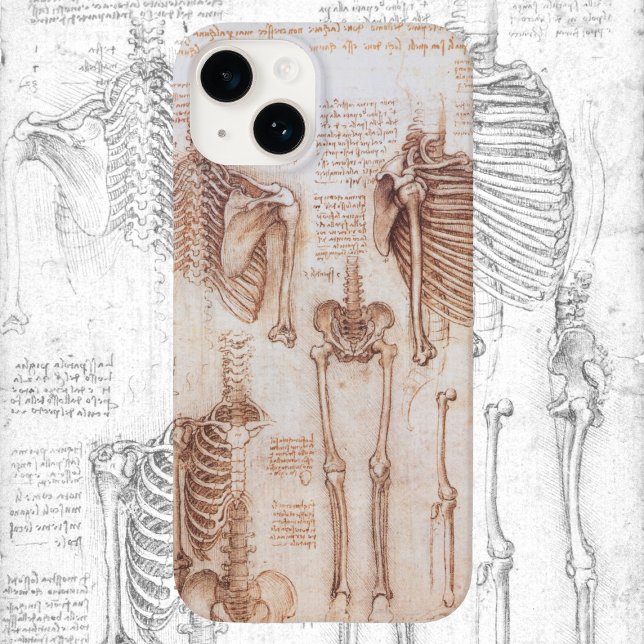 Menschliche Anatomie Skelettknochen von Leonardo d Case-Mate iPhone Hülle (Von Creator hochgeladen)