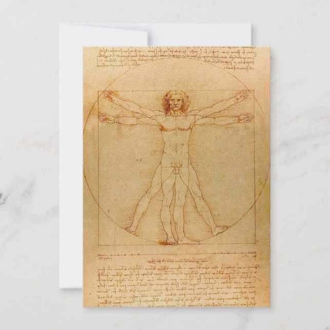 Menschliche Anatomie, Vitruvian Mann durch Einladung (Vorderseite)
