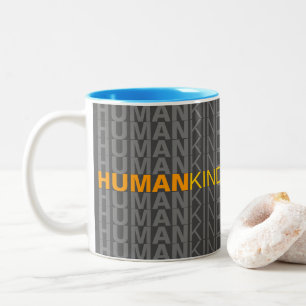 Menschliche Art Zweifarbige Tasse